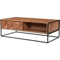 Albany Coffee Table with 2 Drawers - Natural, Acacia Wood