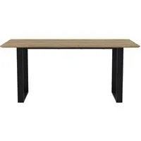 Albany Dining Table - Russet, Black