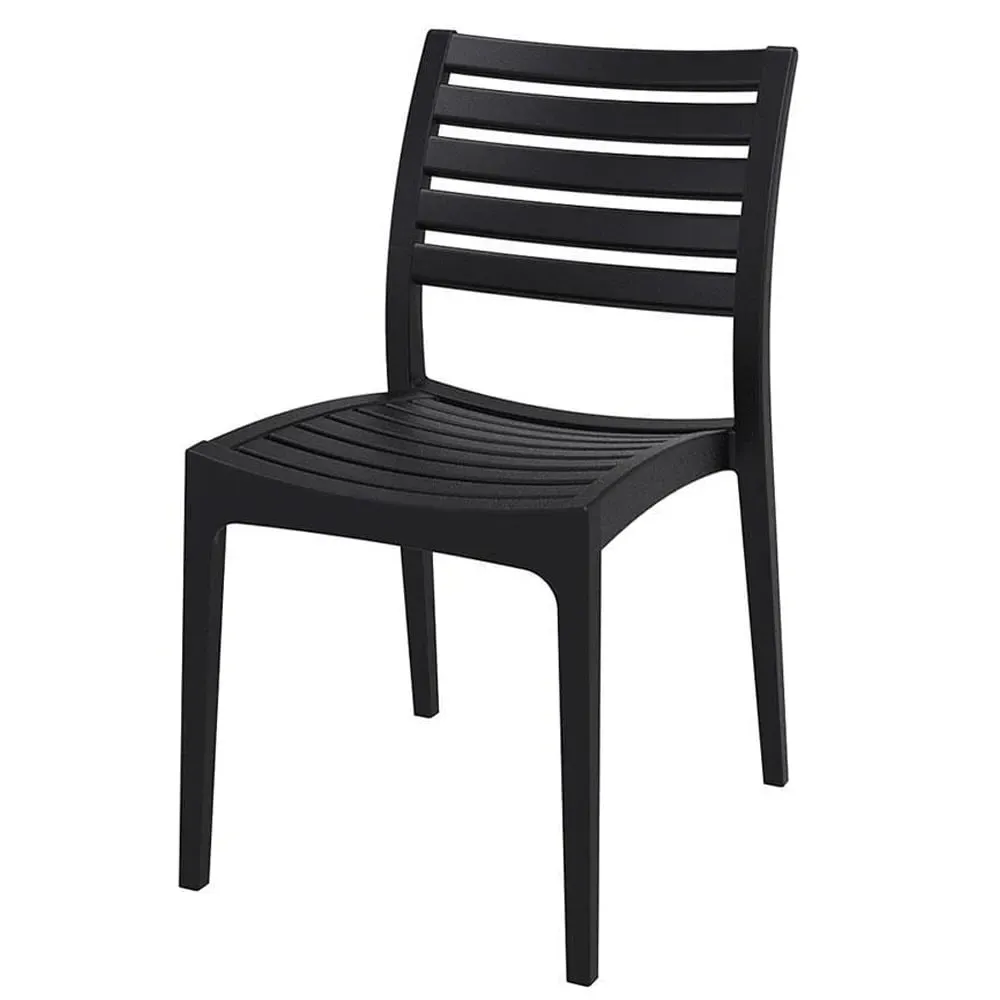 Albany Outdoor Side Chair - Black, Polypropylene image