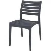 Albany Outdoor Side Chair - Grey, Polypropylene