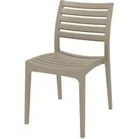 Albany Outdoor Side Chair - Taupe, Polypropylene