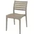 Albany Outdoor Side Chair - Taupe, Polypropylene