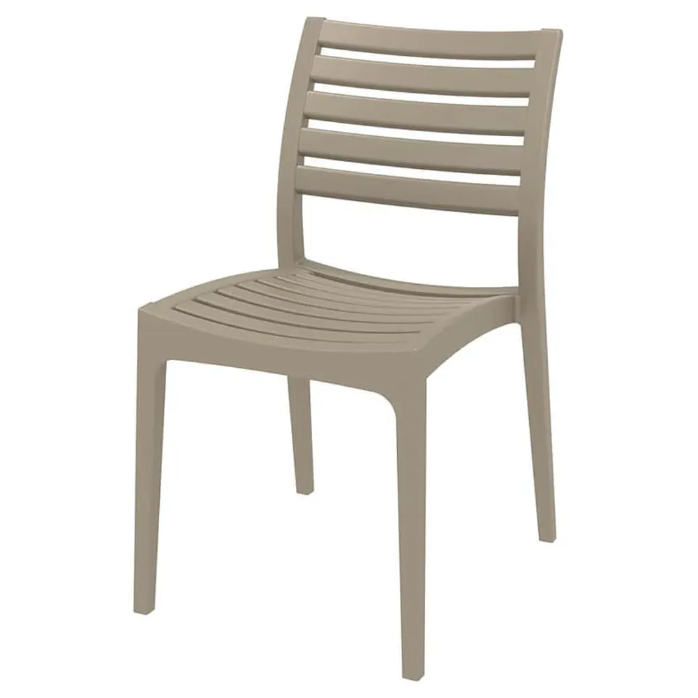 Albany Outdoor Side Chair - Taupe, Polypropylene