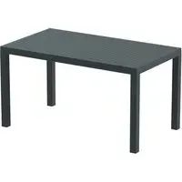 Albany Rectangular Outdoor Dining Table - Dark Grey, Resin