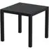 Albany Square Outdoor Dining Table - Black, Resin