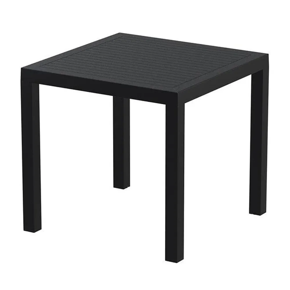 Albany Square Outdoor Dining Table - Black, Resin image