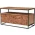 Albany TV Stand with 2 Doors - Natural, Acacia Wood
