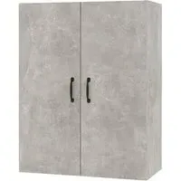 Albany Wall Storage Cabinet with 2 Doors - Concrete Effect