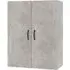 Albany Wall Storage Cabinet with 2 Doors - Concrete Effect