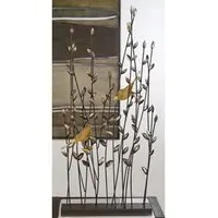 Albero Tree Ornament with Birds - Antique Brown, Metal