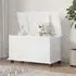 Albi Storage Chest with Wheels - White, Pinewood