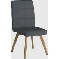Albion Fabric Office Chair with Oak Legs - Grey