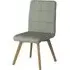 Albion Fabric Office Chair with Oak Legs - Taupe