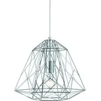 Albion Geometric Cage Pendant Light - Chrome