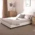 Alcester Double Bed Frame - White, Faux Leather