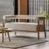 Alcoa 2-Seater Sofa with Cushion - Cream, Fabric
