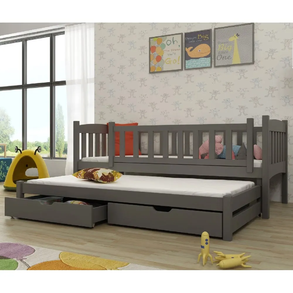 Alcoa Day Bed with Trundle - Graphite, Wood