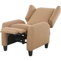 Alcoa Pushback Recliner Chair - Rust, Fabric