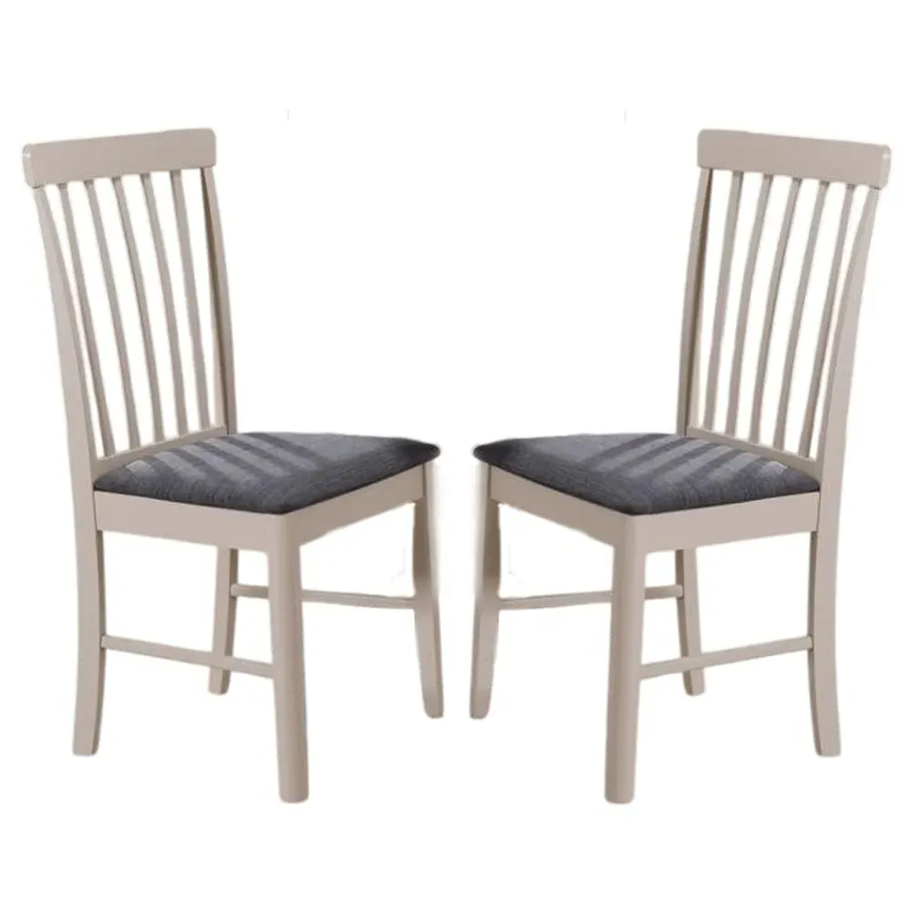 Alcor Dining Chairs Set of 2 - Stone Grey, Wood image