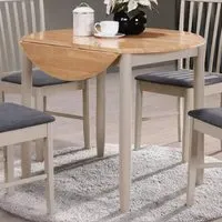 Alcor Round Drop Leaf Dining Table - Grey, Oak