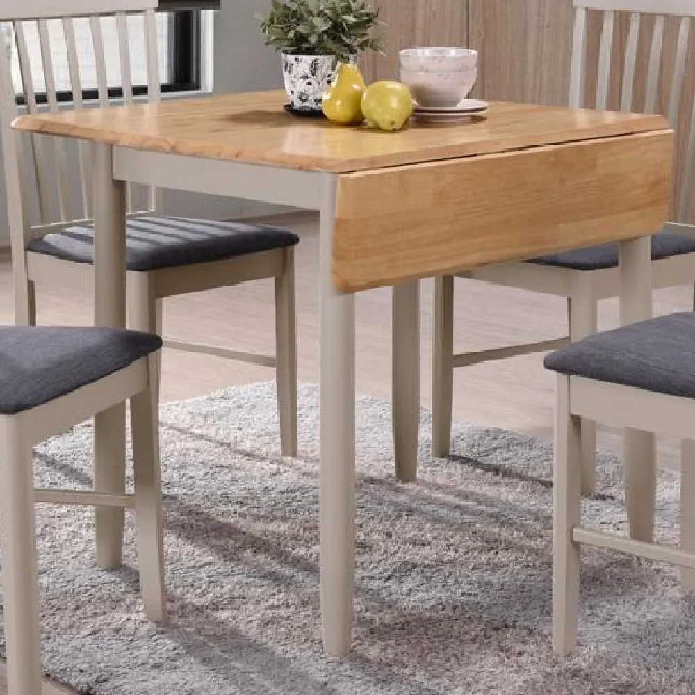 Alcor Square Drop Leaf Dining Table - Grey, Oak