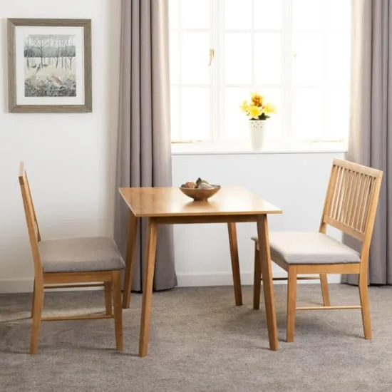 Alcudia Dining Table with 2 Benches - Oak image