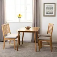 Alcudia Dining Table with 2 Chairs & Bench - Oak