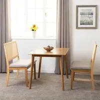 Alcudia Dining Table with 2 Ellis Benches - Oak