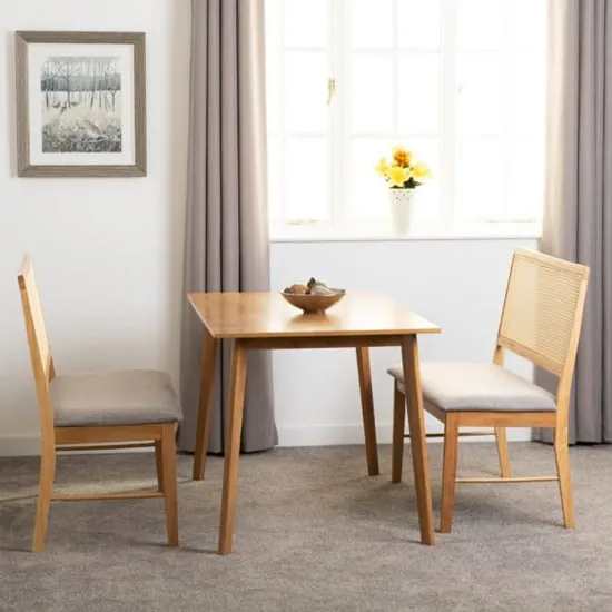 Alcudia Dining Table with 2 Ellis Benches - Oak