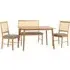 Alcudia Dining Table with Bench & 2 Chairs - Oak