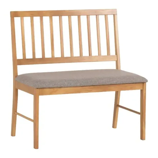 Alcudia Wooden Dining Bench - Grey, Oak Effect image