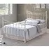 Alderley Double Bed Frame - Ivory, Metal