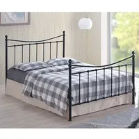 Alderley Small Double Bed Frame - Black, Metal alternate view