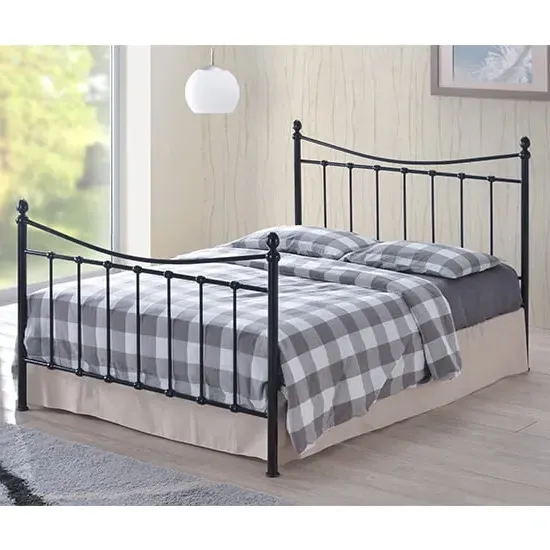 Alderley Small Double Bed Frame - Black, Metal product