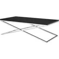 Alena Coffee Table - Black, Leather Effect