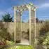 Alesund Wooden Garden Arch - Natural