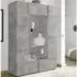 Aleta 2-Door Display Cabinet - Concrete