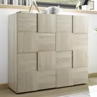 Aleta 2-Door Highboard - Sonoma Oak