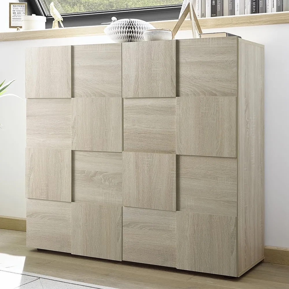 Aleta 2-Door Highboard - Sonoma Oak