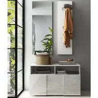 Aleta Hallway Furniture Set - White