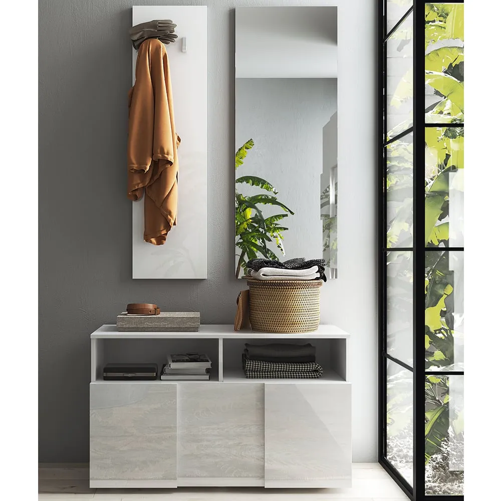 Aleta Hallway Furniture Set - White