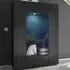 Aleta High Gloss Display Cabinet with LED - Grey