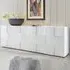 Aleta High Gloss Sideboard with 4 Doors - White