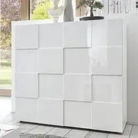 Aleta Highboard with 2 Doors - White