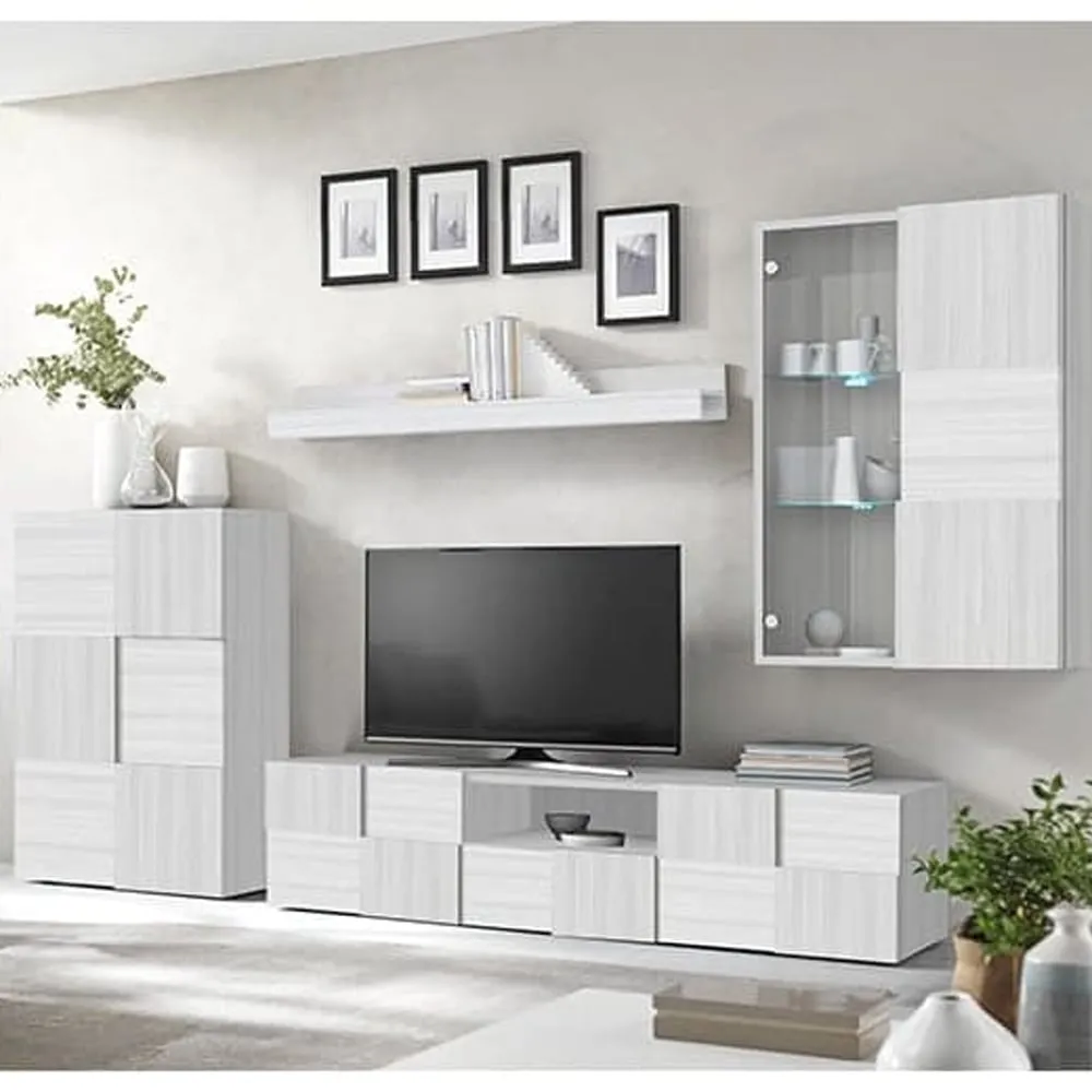 Aleta Living Room Furniture Set - Matt White