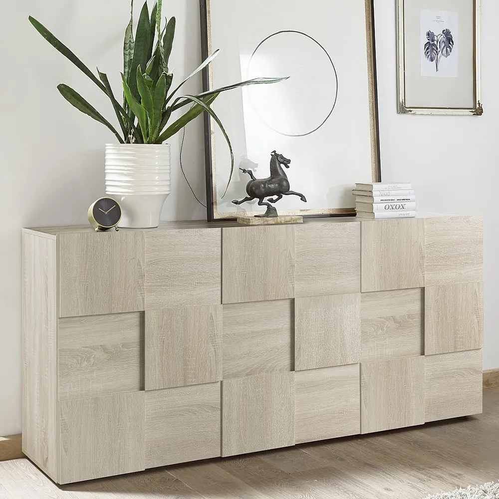 Aleta Sideboard with 3 Doors - Sonoma Oak