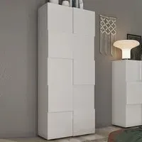 Aleta Wardrobe with 2 Doors - White