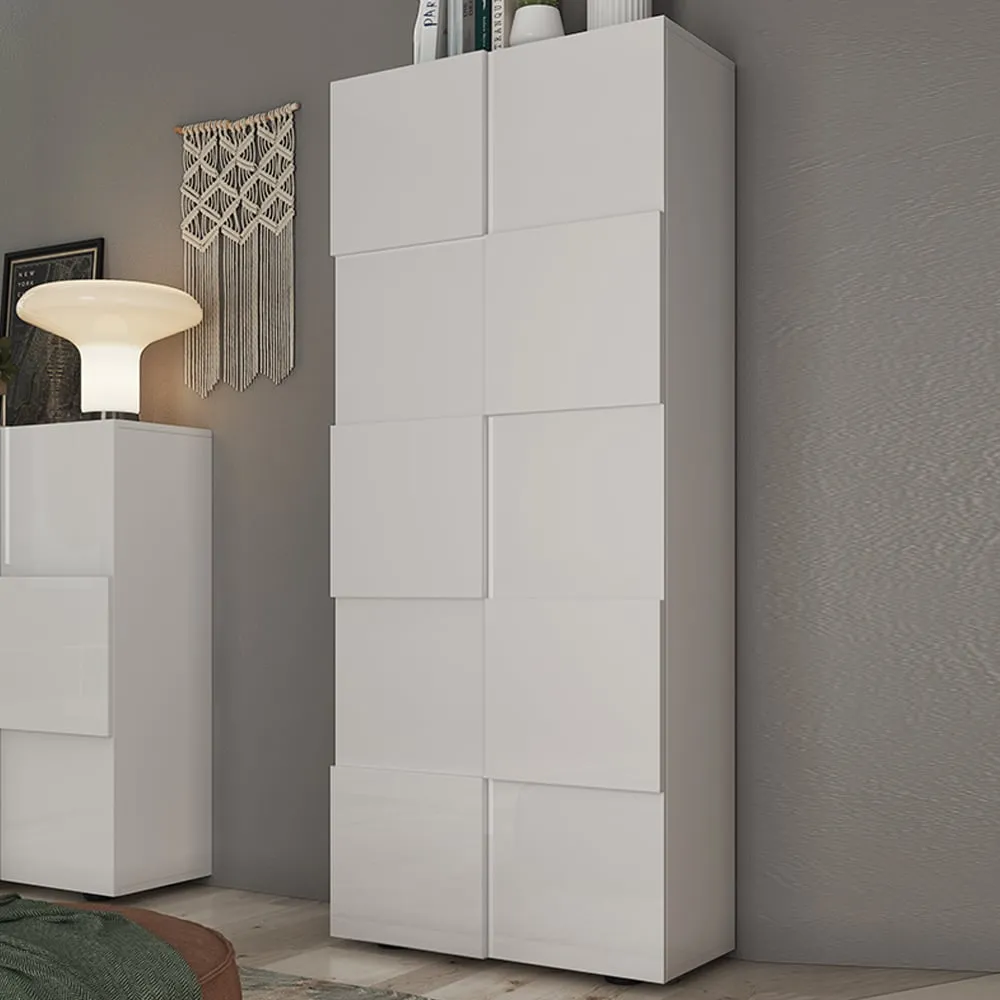 Aleta Wardrobe with 2 Doors - White