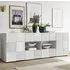 Aleta Wooden Sideboard with 2 Doors 4 Drawers - Eucalyptus Oak