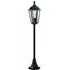 Alex 1 Light Outdoor Post Lamp - Black, Clear Glass